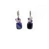 Exclusive earrings &quot;Saffron aroma&quot; Violet agate, Amethyst crumb