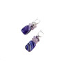 Exclusive earrings &quot;Saffron aroma&quot; Violet agate, Amethyst crumb