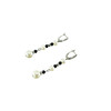 Exclusive earrings &quot;Royal pearls&quot; Pearls, Aventurine facet