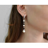 Exclusive earrings &quot;Royal pearls&quot; Pearls, Aventurine facet