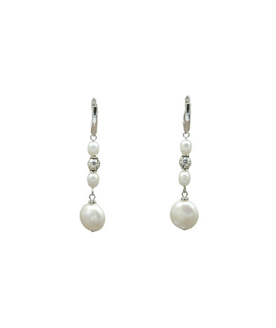 Exclusive earrings "Royal pearls" Pearls fig