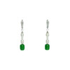 Exclusive earrings &quot;Royal Pearls&quot; Chrysoprase, Pearls