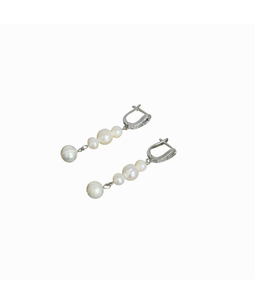 Exclusive earrings "Royal pearls" Pearls