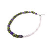 Exclusive necklace &quot;Lavender field&quot; Amethyst, chrysolite crumb