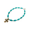 Exclusive necklace &quot;Elysia&quot; Turquoise barrel, sphere