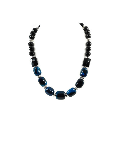 Exclusive necklace "Black Dress" Agate