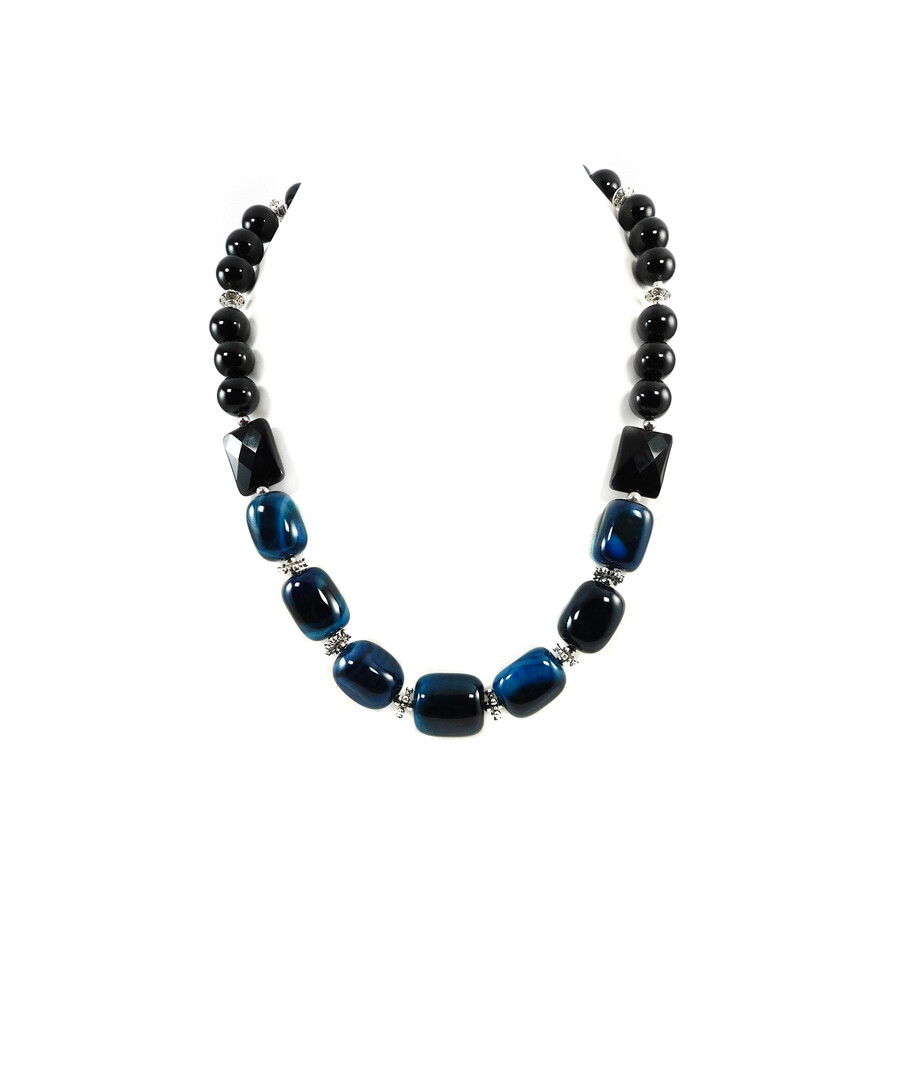 Exclusive necklace "Black Dress" Agate