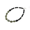 Exclusive necklace &quot;Black dress&quot; Labrador barrel, Agate