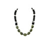 Exclusive necklace &quot;Black dress&quot; Labrador barrel, Agate