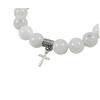 Exclusive bracelet &quot;Countess&quot; Adular 10 mm, silver cross