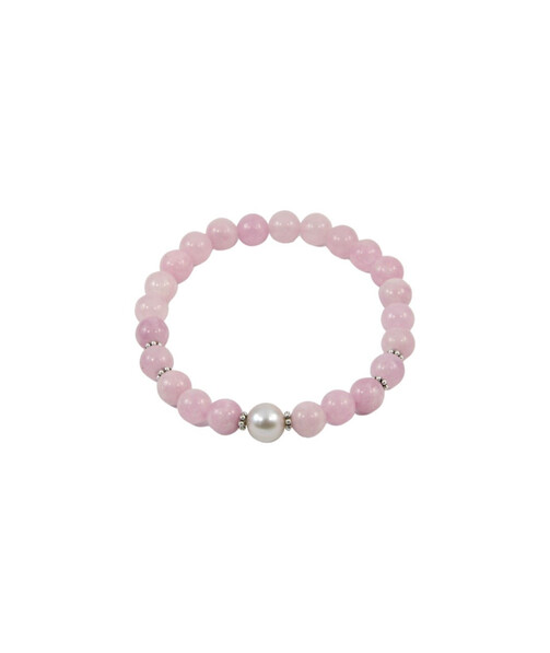 Exclusive bracelet "Countess" Kunzite, Pearls, 10 mm