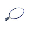 Exclusive necklace &quot;Neon&quot; Lapis lazuli, Cat&#039;s eye sphere 8, 10 mm