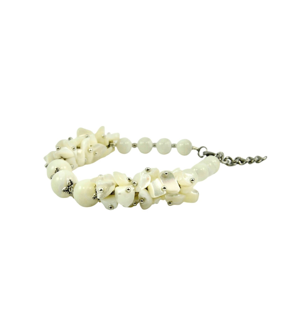 Exclusive bracelet "Snow White" Mother-of-pearl 10.8 mm