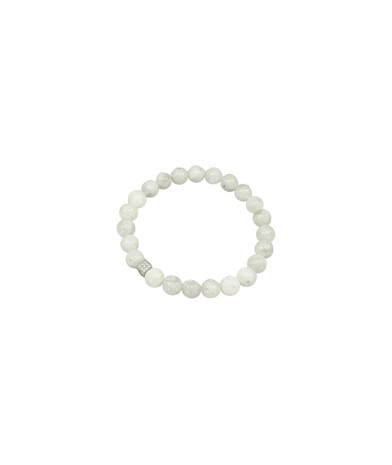 Exclusive bracelet Adular 8 mm, silver