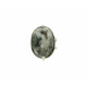 Кольцо Яшма грань, зеленое, 24*17 мм, серебро, 18-19 р регулируется