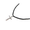 Exclusive necklace Cross with cubic zirconia, Tourmaline cut 4 mm