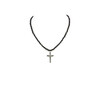 Exclusive necklace Cross with cubic zirconia, Tourmaline cut 4 mm