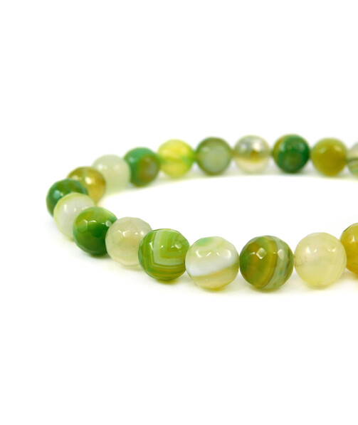 Exclusive bracelet Agate lime face