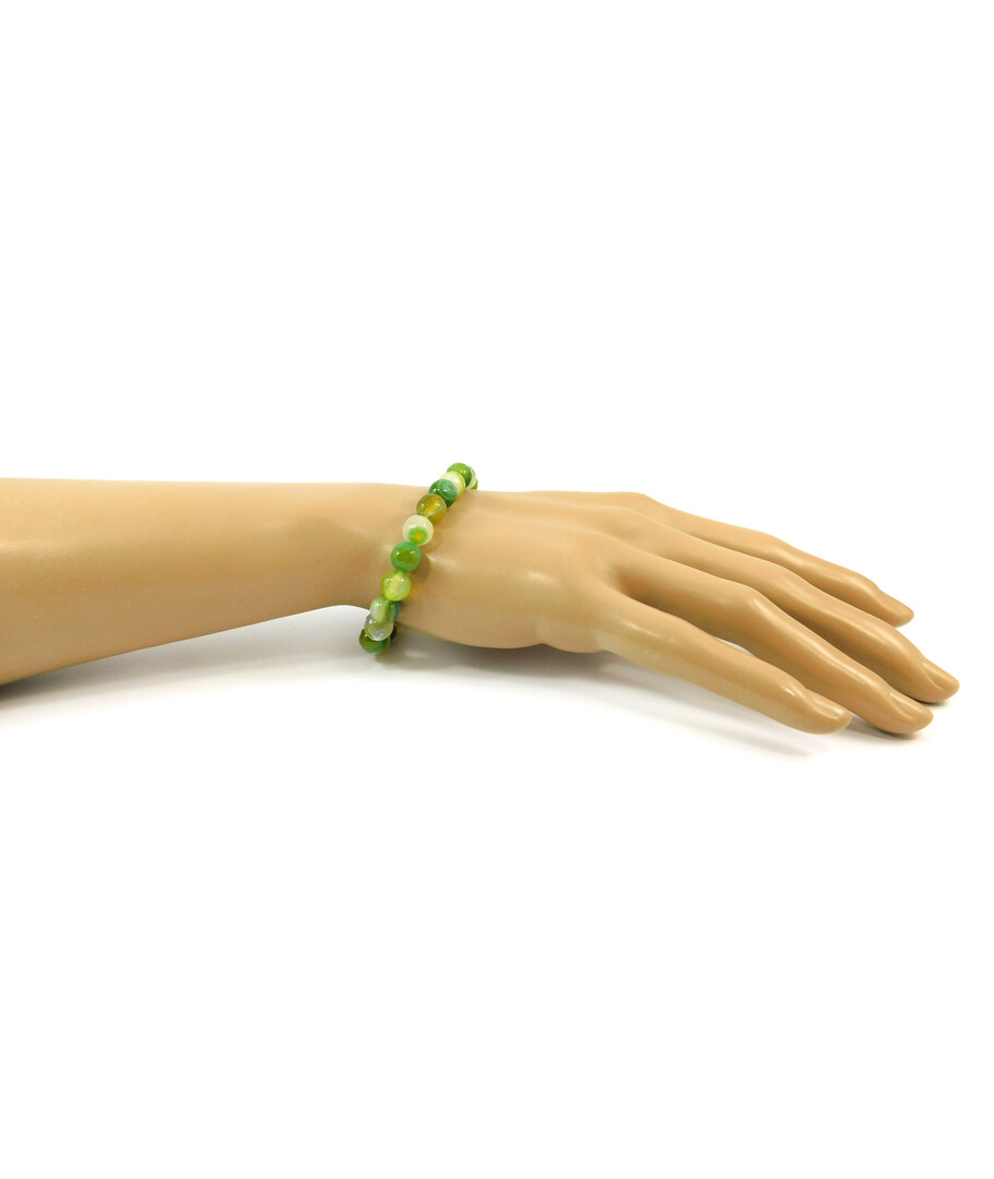 Exclusive bracelet Agate lime face