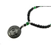 Exclusive amulet necklace St. Benedict Agate, Chrysoprase