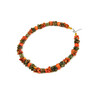 Exclusive necklace &quot;Sveti&quot; Barrel jasper, Galtovka coral, crumb