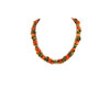 Exclusive necklace &quot;Sveti&quot; Barrel jasper, Galtovka coral, crumb