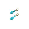 Exclusive earrings &quot;Charlotte&quot; Turquoise oval