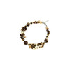 Exclusive bracelet &quot;Americano with milk&quot;, jasper sphere, crumb