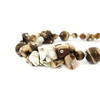 Exclusive bracelet &quot;Americano with milk&quot;, jasper sphere, crumb