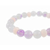 Exclusive bracelet &quot;Romanticism&quot; Lavender amethyst sphere, Rose quartz rondel facet,