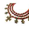 Exclusive necklace &quot;Dzvina&quot; spongy coral