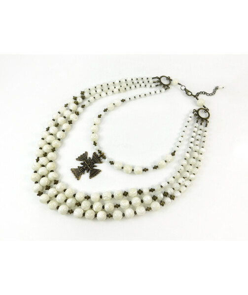 Exclusive necklace "Bohdan" Mother of pearl