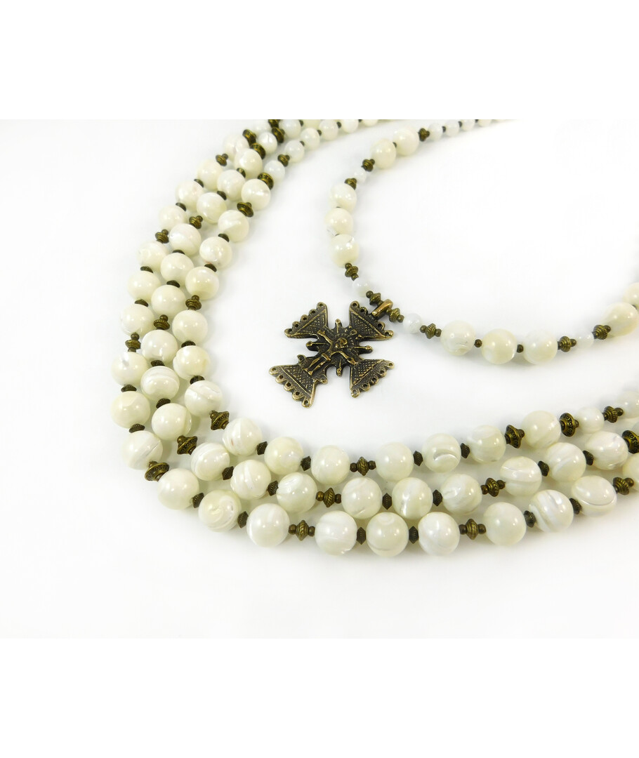 Exclusive necklace "Bohdan" Mother of pearl