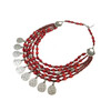 Exclusive coral necklace &quot;Coral Coins&quot;