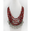 Exclusive coral necklace &quot;Coral Coins&quot;