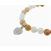 Exclusive bracelet &quot;Zodiac&quot; Adular, Sun stone, facet