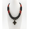 Exclusive necklace Coral, Agate (&quot;Ethnic&quot; Collection)