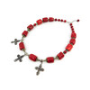 Exclusive necklace &quot;Beads&quot; Coral