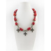 Exclusive necklace &quot;Beads&quot; Coral