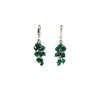 Exclusive earrings &quot;Women&#039;s style&quot; Malachite cut 3.5 mm 