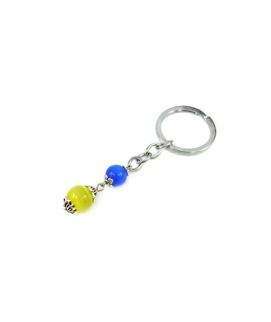 Exclusive keychain "Ukraine" Cat's eye