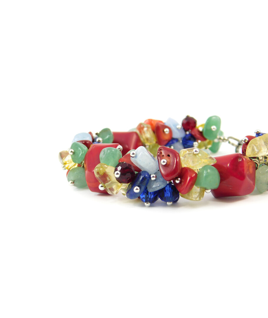 Exclusive bracelet "Ukrainochka" Coral