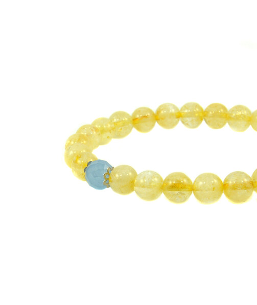 Exclusive bracelet "Patriot" Citrine, Quartz facet