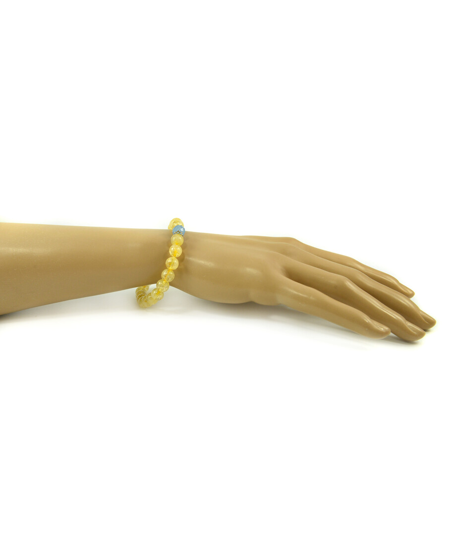 Exclusive bracelet "Patriot" Citrine, Quartz facet