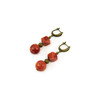 Exclusive earrings &quot;Coral look&quot; Labyrinth coral