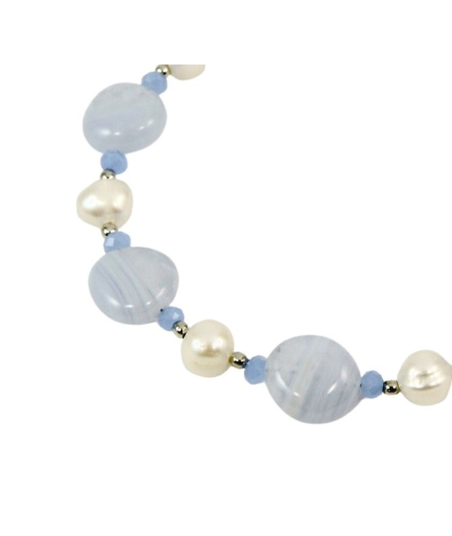 Exclusive bracelet "Patricia" sapphire, pearls