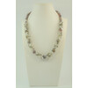 Exclusive necklace &quot;Rocky shore&quot; Agate, Labrador, Rock crystal crumb