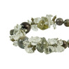 Exclusive bracelet &quot;Rocky shore&quot; Agate, Labrador, Rock crystal crumb