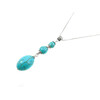 Exclusive pendant &quot;Tanita&quot; Turquoise barrel