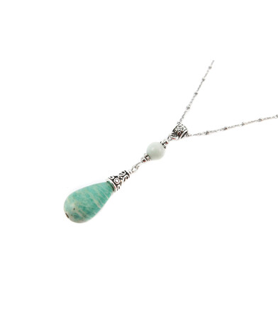 Exclusive pendant "Tanita" Amazonite drop